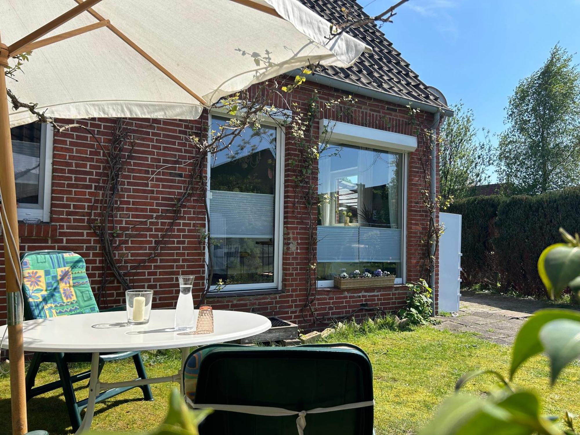 Ferienwohnung Haus Papenburg Garten Parkplatz Nordsee Eksteriør bilde